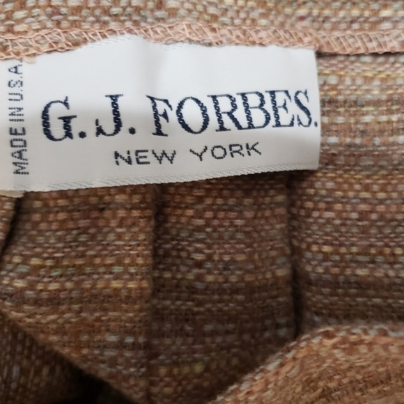 Vintage G. J. Forbes New York wool pleated skirt Women's Size Small - Picture 3 of 9